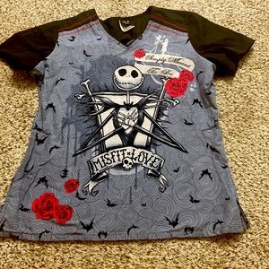 Nightmare Before Christmas scrub top